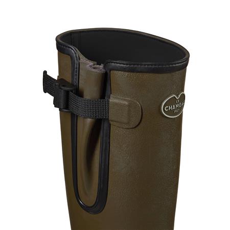 BOTAS MUJER - CAQUI OSCURO LE CHAMEAU VIERZONORD DOUBLÉES NÉOPRÈNE - KAKI FONCÉ