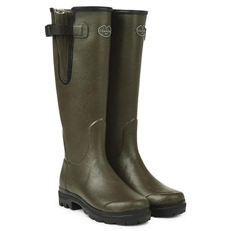 Botas Mujer - Verde Oscuro Le Chameau Vierzon Doublées Jersey - Vert Foncé