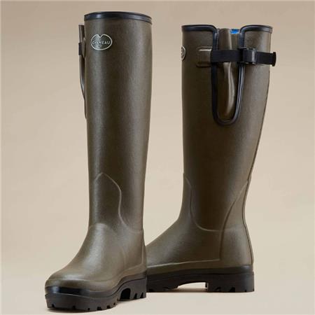 BOTTES FEMME LE CHAMEAU VIERZONORD DOUBLÉES NÉOPRÈNE - KAKI FONCÉ