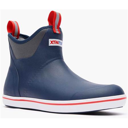 BOTTES HOMME XTRATUF ANKLE DECK BOOT - BLEU MARINE/ROUGE