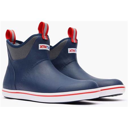 Bottes Homme Xtratuf Ankle Deck Boot - Bleu Marine/Rouge