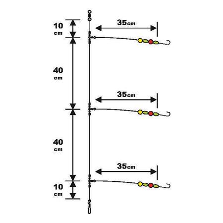 BOTTOM OF LINE SUNSET SURFCASTING RS COMPETITION SURFCASTING RS COMPETITION SPECIAL MERLAN - FLUORO