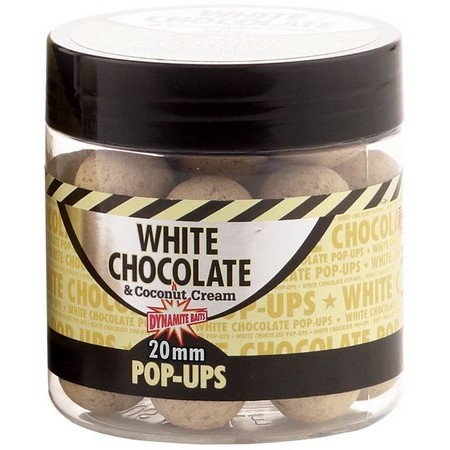 Bouillette Flottante Dynamite Baits White Chocolate & Coconut Cream Pop Ups
