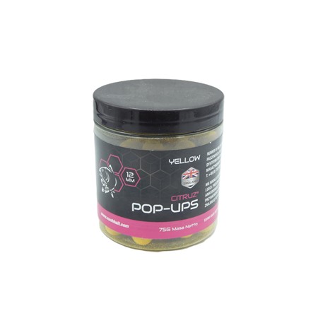 Bouillette Flottante Nashbait Citruz Pop Ups - Jaune - 12Mm