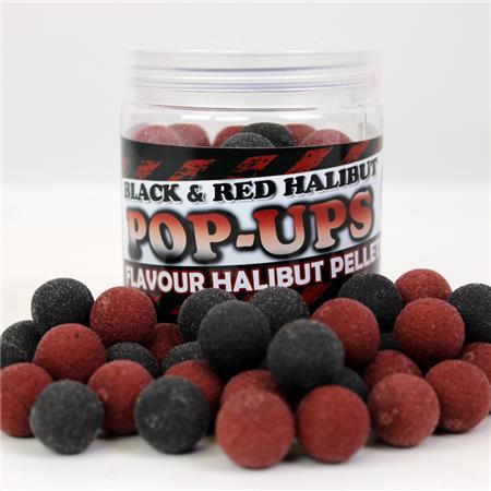 Bouillette Flottante Pro Elite Baits Pop Ups Black & Red Halibut