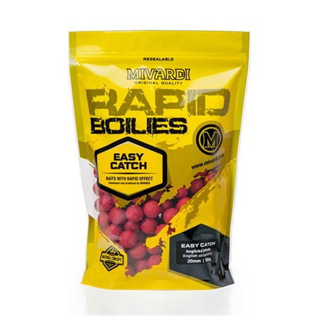 Bouillette Mivardi Rapid Boilies Easy Catch - English Strawberry