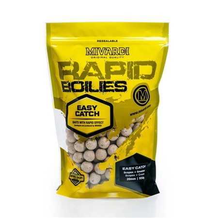 Bouillette Mivardi Rapid Boilies Easy Catch - Scopex + Cream