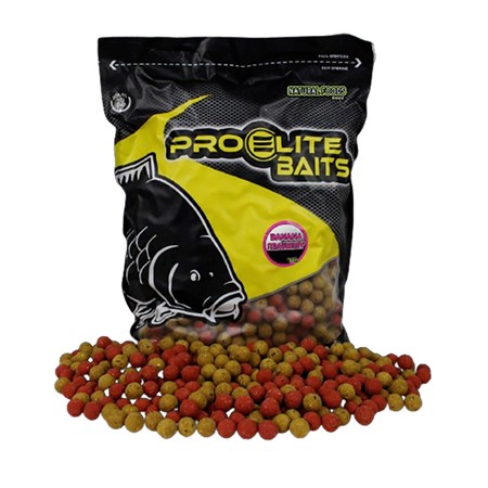 Bouillette Pro Elite Baits Boilies Natural Foods Banana & Strawberry