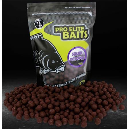 Bouillette Pro Elite Baits Boilies Natural Foods Squid & Octopus