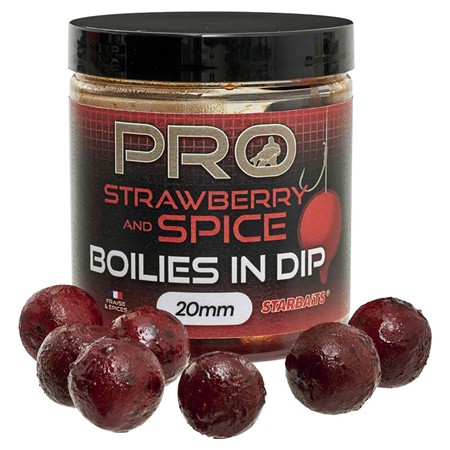 Bouillette Trempée Starbaits Probiotic Boilies In Dip Strawberry Spice