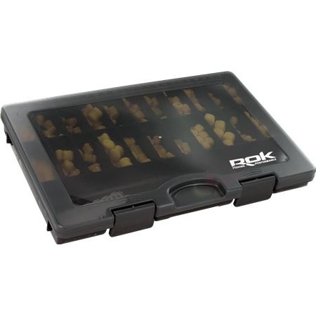 BOX ROK FISHING SLIM STORAGE BOX 362 BLACK & SMOKE