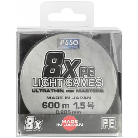 Braid Asso Light Game 8X Multicoloured 300M