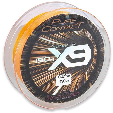 Braid Iron Claw Pure Contact X9 Orange 150M