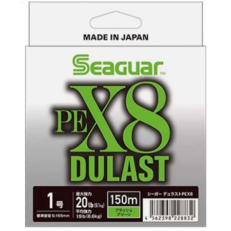 BRAID SEAGUAR PE X8 DULAST FLUO GREEN - 150M