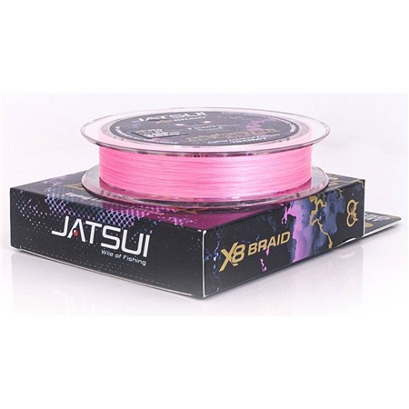 BRAIDED FISHING LINE JATSUI MOONSTER BRAID PINK - 150M
