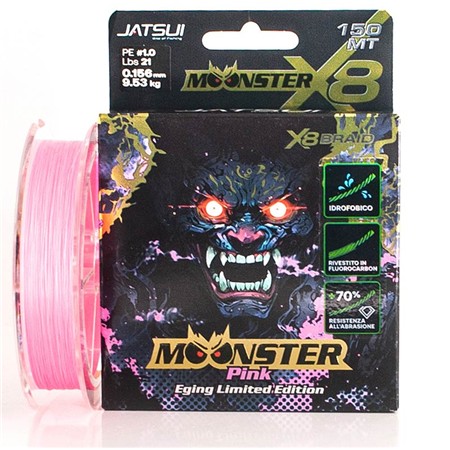 Braided Fishing Line Jatsui Moonster Braid Pink - 150M