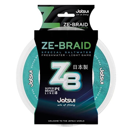 Braided Line Jatsui Ze-Braid Z8 Green - 150M
