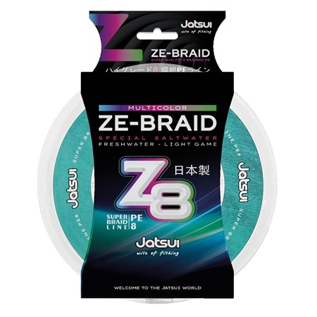 Braided Line Jatsui Ze-Braid Z8 Multicolor - 300M