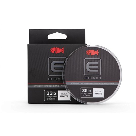 BRAIDED LINE SPOMB E BRAID WHITE - 200M