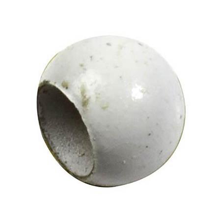 Brass Bead Jmc Nymph Weighted Screen-Printed - White - Pack Of 25