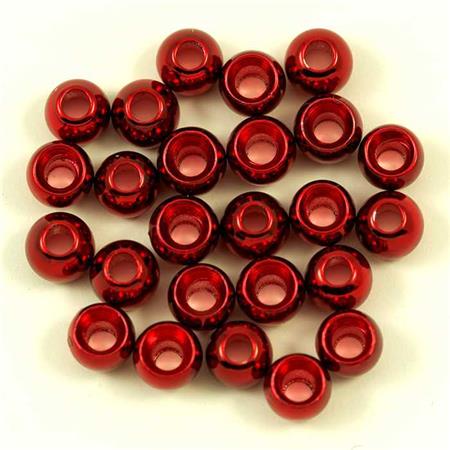 Brass Bead Tof - Red Metal