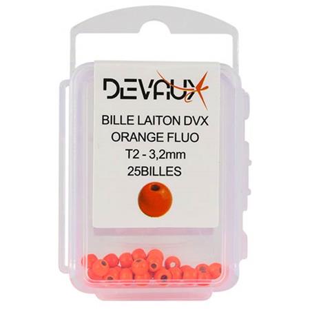 BRASS BEADS DEVAUX DVX - ORANGE FLUO