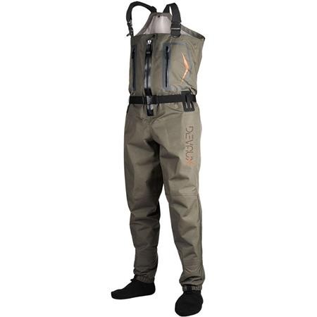 Breathable Stocking Waders Devaux Dvx 600 Zip - Olive