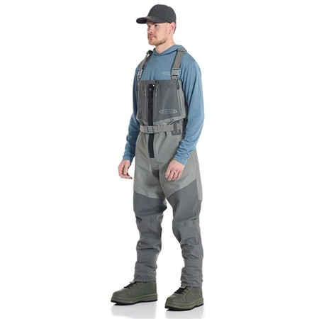 BREATHABLE STOCKING WADERS VISION KOSKI GREY ZIP WADERS
