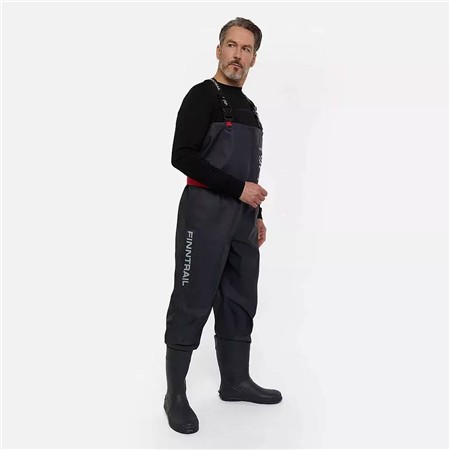 BREATHABLE WADERS FINNTRAIL TIMBER BF - DARK GREY