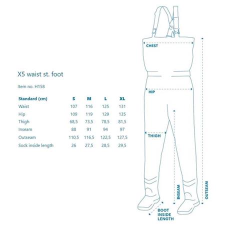 BROEK DE WADING KINETIC X5