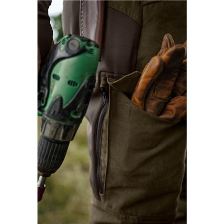 BROEK MANNEN HARKILA SCANDINAVIAN - WILLOW GREEN/DEEP BROWN