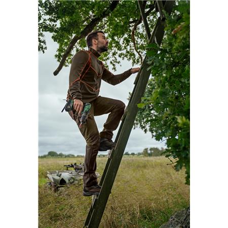 BROEK MANNEN HARKILA SCANDINAVIAN - WILLOW GREEN/DEEP BROWN