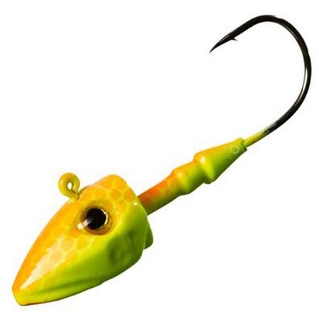 Cabeça Chumbadada Gunki G'slide Orange/Fluo Yellow - Pack De 3
