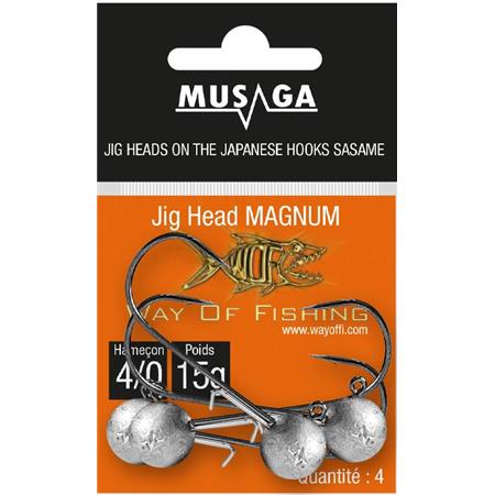 CABEÇA CHUMBADADA MUSAGA JIGHEAD MAGNUM