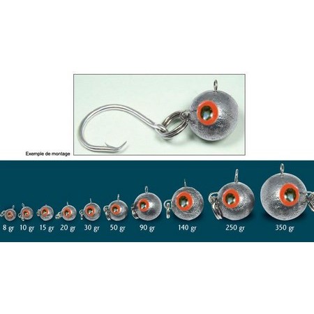 Cabeça De Chumbo Technipêche Fireball - Pack De 2