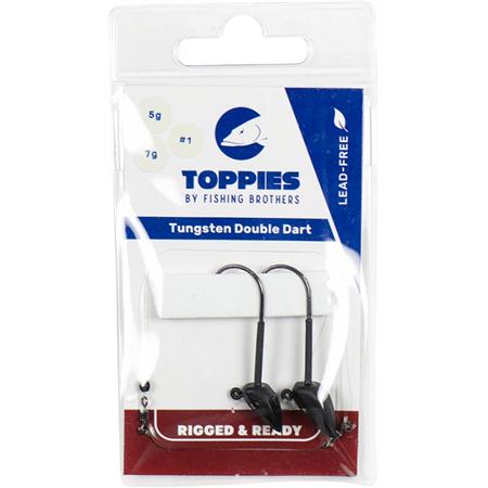 Cabeça De Chumbo Toppies Tungsten Jig Head Double Dart