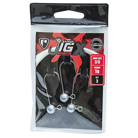 Cabeza Plomada Fox Rage Jig X Jig Heads - Paquete De 3