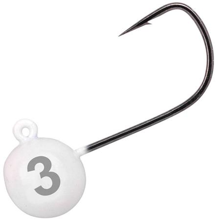 Cabeza Plomeada Spro Freestyle Micro Jig29 - Glow White - Paquete De 4