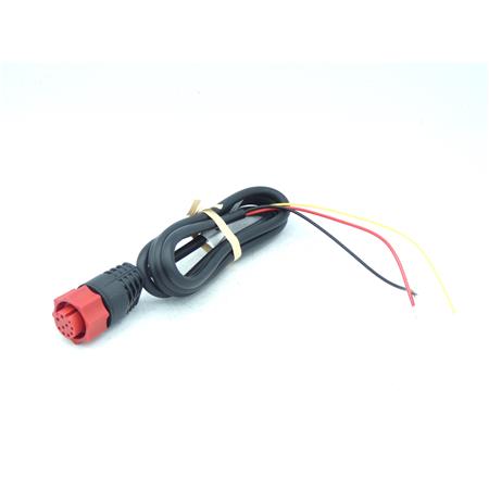 Cable D'alimentation Lowrance Prise Rouge Pour Sondeur Hds/Elite-Ti Et Hook Sans Nmea0183 - Lw000-14041-001