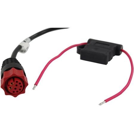 Cable D'alimentation Lowrance Prise Rouge Pour Sondeur Hds/Elite-Ti Et Hook Sans Nmea0183