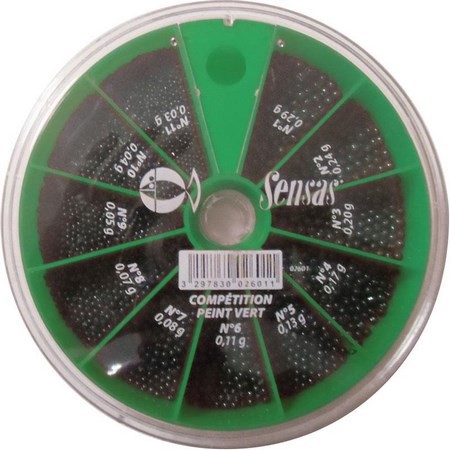 Caixa De Chumbos Pintados Sensas Comp. 11 Cases