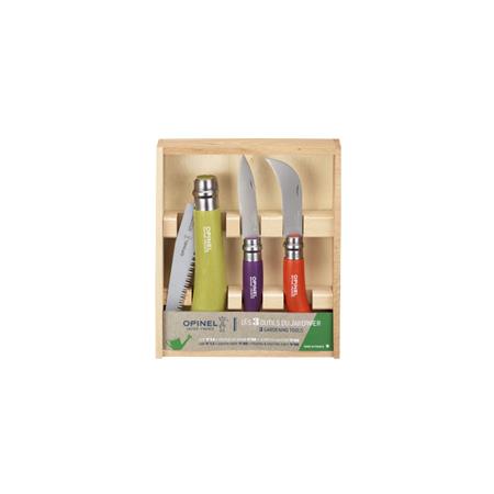 Caixa De Facas Opinel Jardin Inox