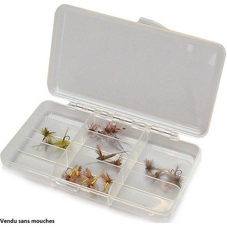 Caixa De Moscas Tof Pocketfly 9 Compartimentos