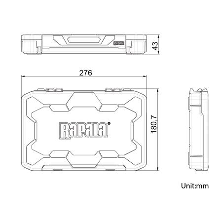 CAIXA PARA ACESSÓRIOS RAPALA TACKLE TRAY 276 OPEN FOAM
