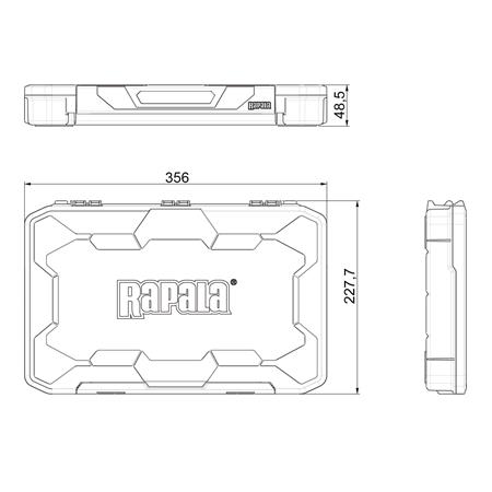 CAIXA PARA ACESSÓRIOS RAPALA TACKLE TRAY 356 DEEP HALF