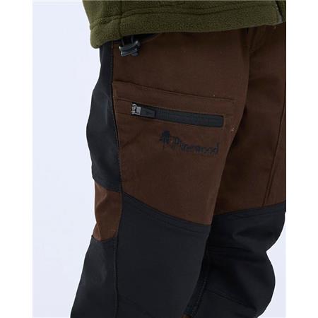 CALÇAS JUNIOR PINEWOOD CARIBOU TC K - MARRON/NOIR