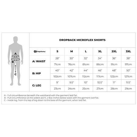 CALÇÕES DE HOMEM - CINZENTO RIDGE MONKEY APEAREL DROPBACK MICROFLEX SHORTS - GRIS