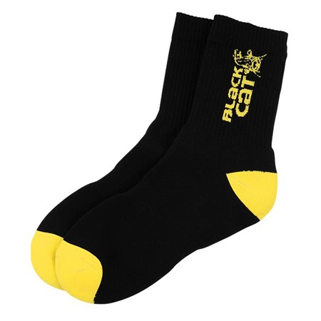 CALZINI UOMO BLACK CAT CAT SHIELD WATERPROOF SOCKS - NERO/GIALLO