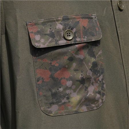 CAMICIA DA UOMO A MANICHE LUNGHE ONE MORE CAST THE PB SHACKET SHIRT - KAKI