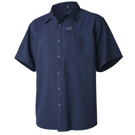 Camicia Maniche Corte Uomo Geoff Anderson Ezmar Light S/S - Blu